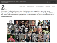 Tablet Screenshot of iplayeuphonium.com